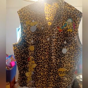 Leopard jacket vest